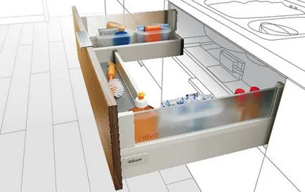 Организация на пространството в кухнята организаторите за кухнята с ръцете си, трикове, как да се спаси