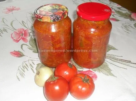Домати, лук, моркови - се заваряват Лечо!