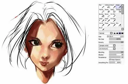 Начертайте лицето на аниме момичета сай lessdraw (човек) Начертайте лицето на аниме момичета сай lessdraw