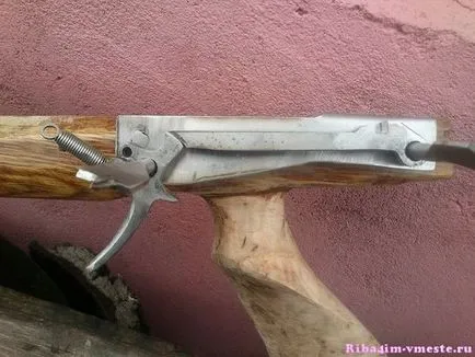 Домашна арбалет за подводен риболов, риба заедно (арбалет подводен риболов) Домашна Crossbow подводен лов и риба заедно