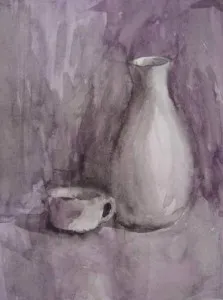 grisaille техника в картината в класната стая, интерактивна площадка 