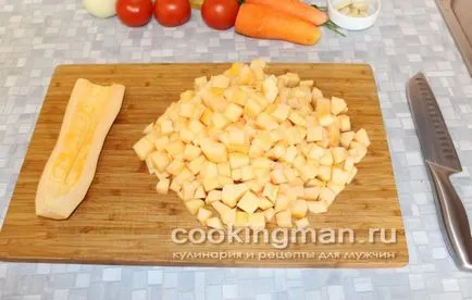 Задушени тиквички (лук, моркови и домати) - готвене за мъже (моркови) Задушени тиквички (лук, моркови и домати) - готвене за мъже