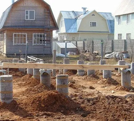 Укрепване на основите на една дървена къща