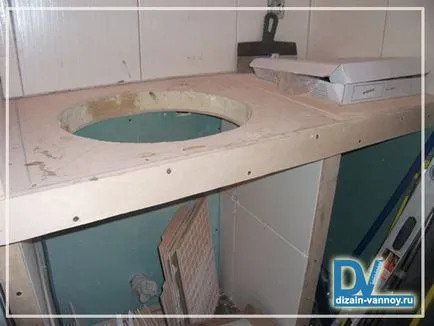 Водоустойчив плот в банята със своето ръце Гипсокартон