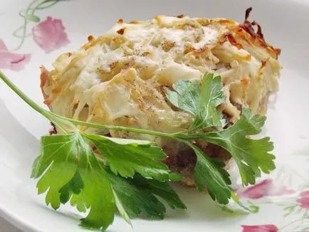 Печени картофи с месо под във фурната