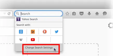 Как да променя търсенето Firefox