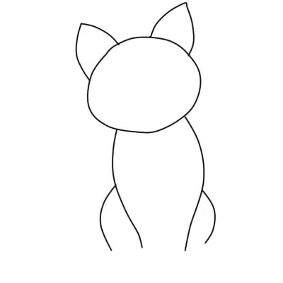 Фигура котка и котенца