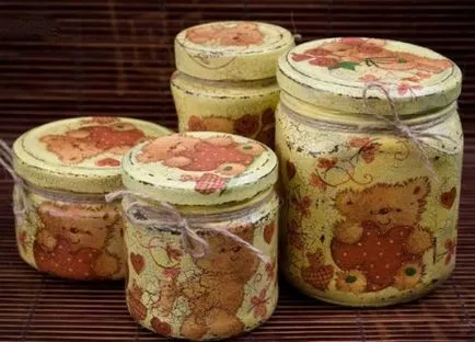 Как да украсят стъклен буркан Как да украсят стъклен буркан