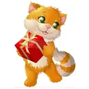 Фигура котка и котенца