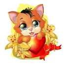 Фигура котка и котенца