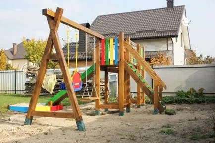 С ръце в задния си двор