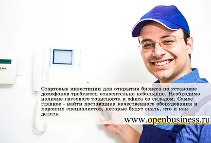 Бизнес за инсталиране на домофони