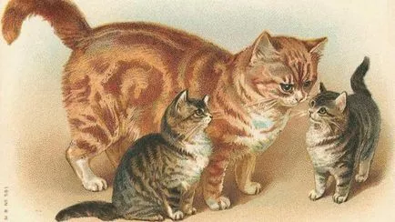 Фигура котка и котенца