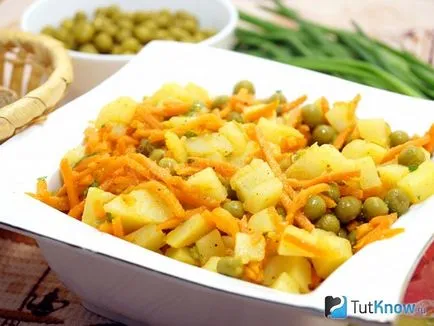 Салата с картофи и моркови