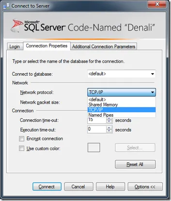 Как да се свържете с SQL Server