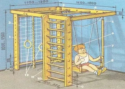 Детски спортни ъгли с ръцете си