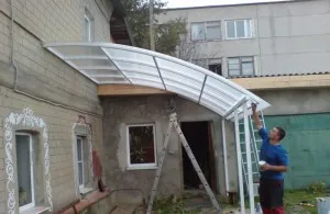 Веранда поликарбонатни собствените си ръце