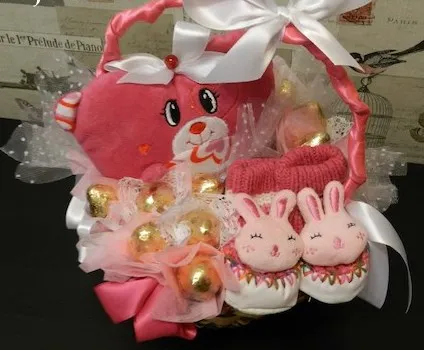 Кошници от бонбони с ръце