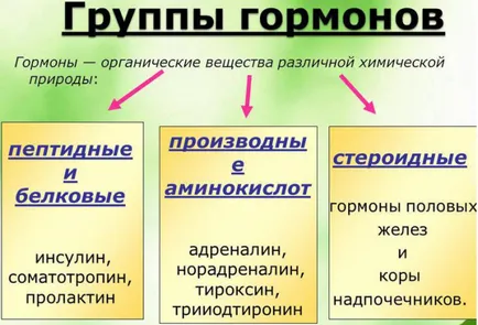 Примери за хормони