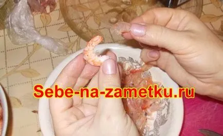 Как да се чисти скариди