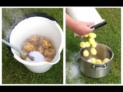 Как да се измие ръцете си млади картофи