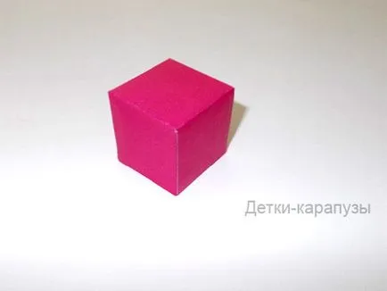Направете куб за цветна хартия или картон, деца, дете (правя) Направете куб за цветна хартия или картон, деца, дете