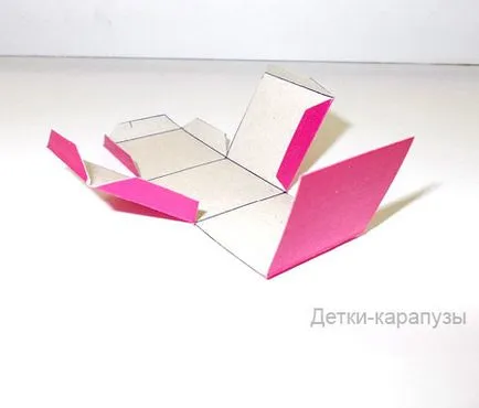 Направете куб за цветна хартия или картон, деца, дете (хартия) Направете куб за цветна хартия или картон, деца, дете