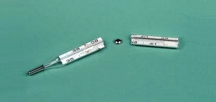 Ако термометърът е избухнала, отколкото да се събират живак