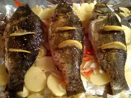 Шаран с картофи фолио