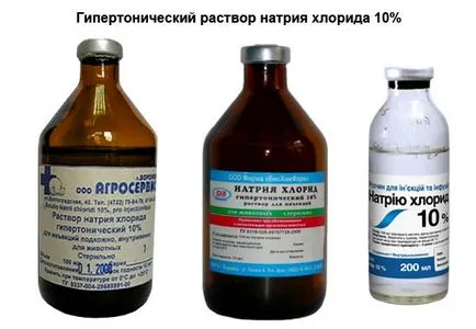 Хипертонична решение е това, което е, когато се използва, как да се готвя