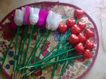 Кошници от бонбони с ръцете си