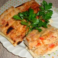 Пиле в пита с пиле