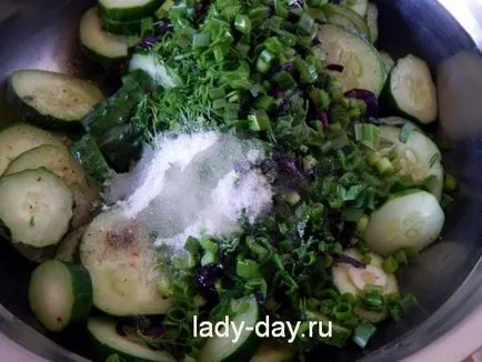 нарязани краставици