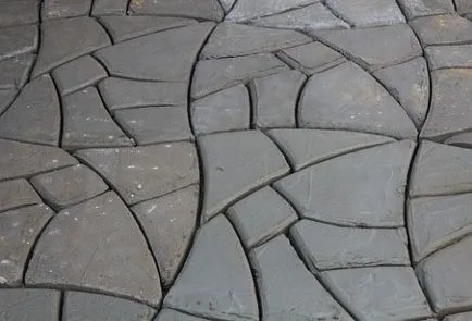 Производство градина път с помощта на пластмасови форми - stroymasterskaya