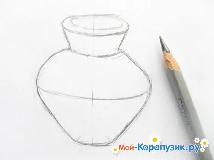 Как да нарисувате ваза с цветя