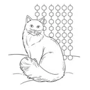 Книжки за оцветяване за деца котка