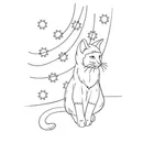 Книжки за оцветяване за деца котка