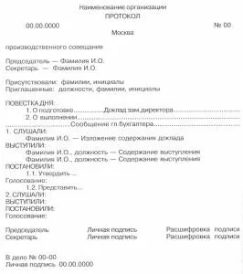 Как да съставя протокол