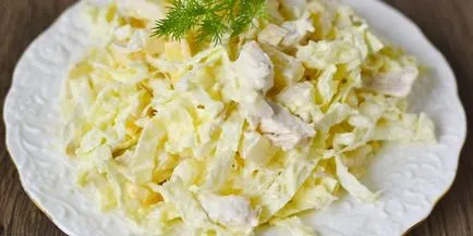 Салата с пиле и ананас, рецепти