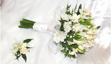 Сватбен букет от рози за булка Сватбен букет от рози за булка