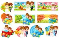 Graphics булката и младоженеца