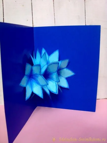 3D карта с цветя, майсторски клас със собствените си ръце