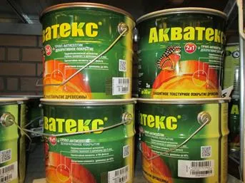 Aquatex или Pinotex - това е най-доброто от тези бои за дърво, за да си купят магазин - склад