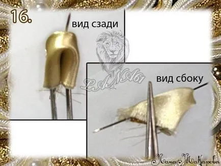 Butterfly на сатенени панделки в kanzashi на изкуството