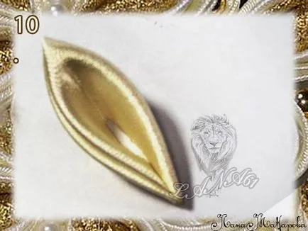 Butterfly на сатенени панделки в kanzashi на изкуството