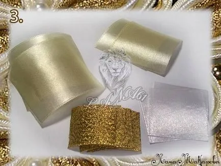 Butterfly на сатенени панделки в kanzashi на изкуството