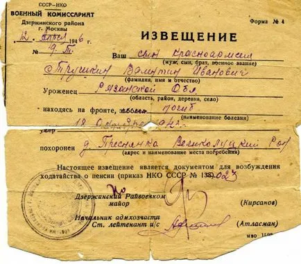 Как да се намери изчезнало лице в Великата отечествена война