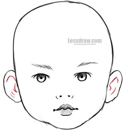 Как да се направи едно дете с молив на етапи, lessdraw
