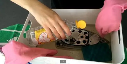 Почистване на парна ютия отстраняване на котления камък мамят лист maminy