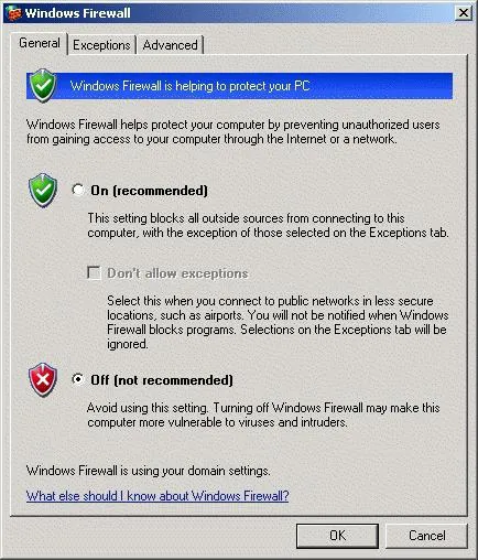 Какво е защитна стена и как да го изключите в различните версии на Windows